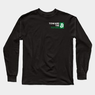 Bitcoin - toward the future - green Long Sleeve T-Shirt